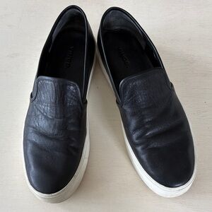 Vince Black Leather women’s sneakers